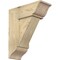 Ekena Millwork Traditional Traditional Rough Sawn Bracket w/ Offset Brace, Douglas Fir, 8"W x 20"D x 24"H BKT0806X20X24TRA01RDF - alternate 1